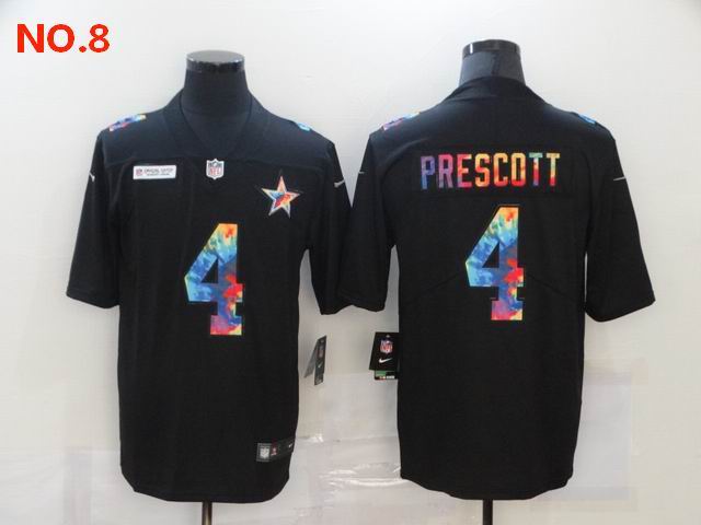 Men's Dallas Cowboys #4 Dak Prescott Jerseys NO.8;